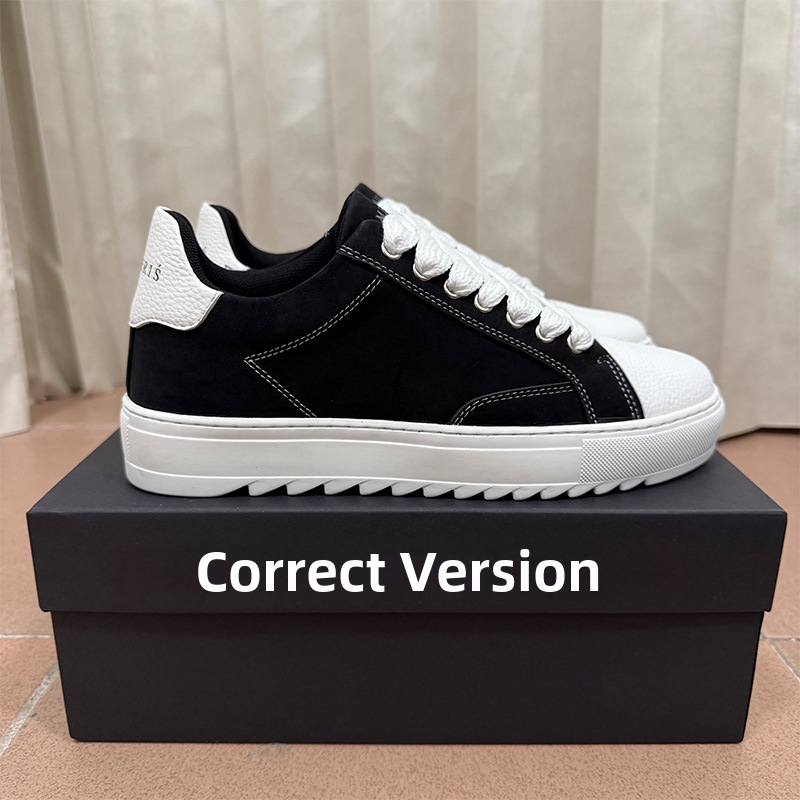 Classic Retro Low Top White Black Canvas Rubberized Fabric Sneakers Trendy Fashion Casual Sports Shoes For Couples Height ...
