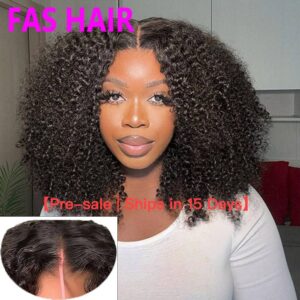 【Pre-Sale | Ships In 15 Days】​Afro Kinky Curly Glueless Wig – Bob Headband Wig (No Adhesive & Heat Resistant)​​ - Haircare...