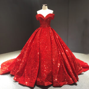 Women's Clothing Bridal Party One Shoulder Red Fantasy Trailing Wedding Dress Female - Damenbekleidung | Technik & Gadgets