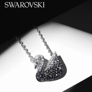 SwarovskiBlack And White Gradient SWAN (large) ICONIC SWAN Necklace Jewelry Gift For Women