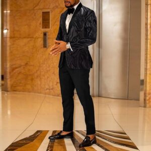 Men's high-quality pure sequin set, casual jacket, singer performance suit - Herrenbekleidung | Technik & Gadgets