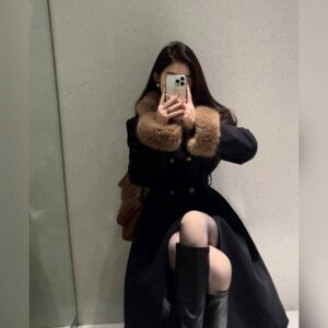 Women's Clothing high end fashion mid length coat - Damenbekleidung | Technik & Gadgets