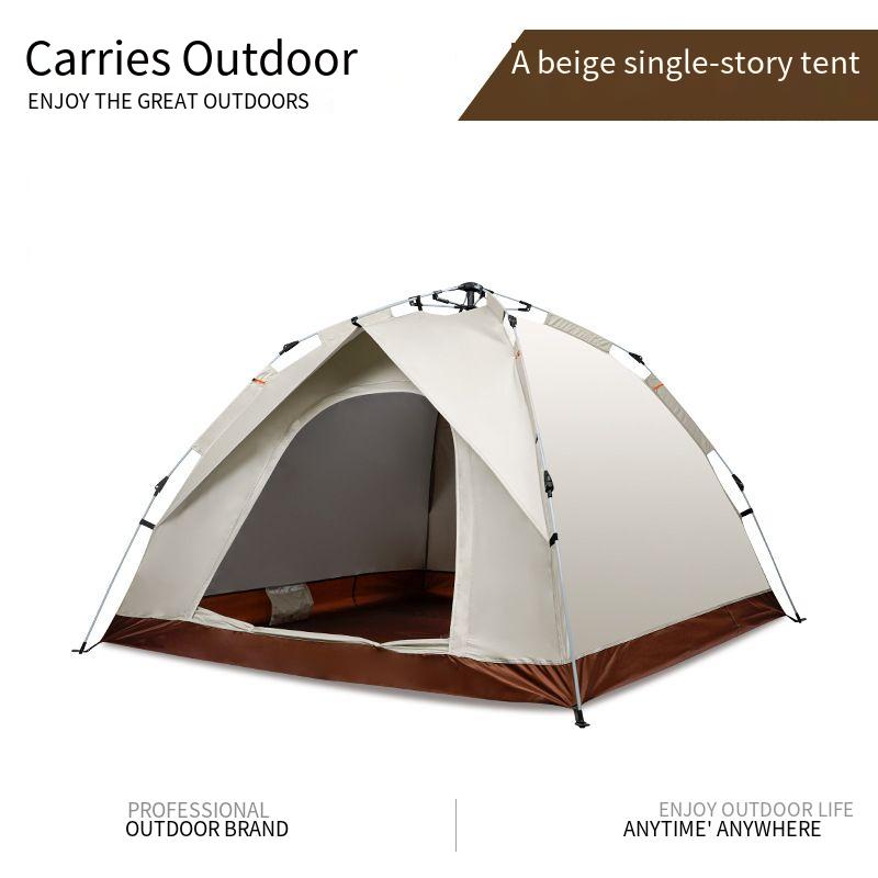 3-4 People Driving Camping Tent Outdoor Camping Automatic Quick Opening Tent Rain Protection And Sun Protection Portable T...