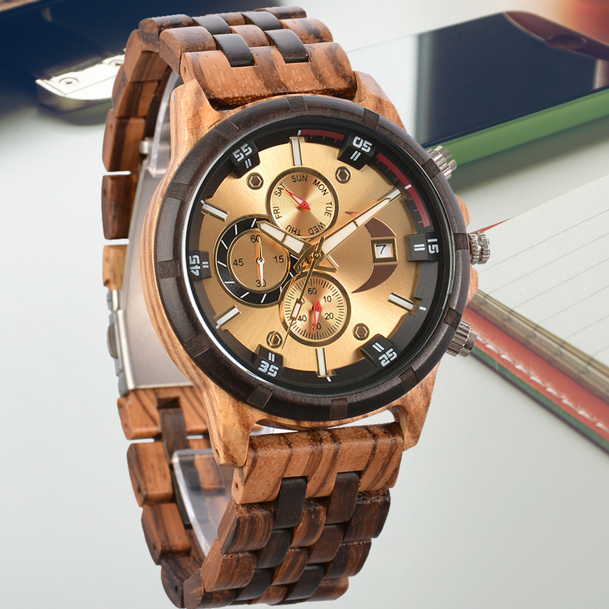 Wood Watch Men Wooden Luxury Mens... - Herrenschmuck | Technik & Gadgets