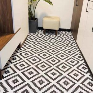 Home Furniture Simple wash free entrance door mat leather dirt resistant cutting entrance door non slip feet porch home wa...