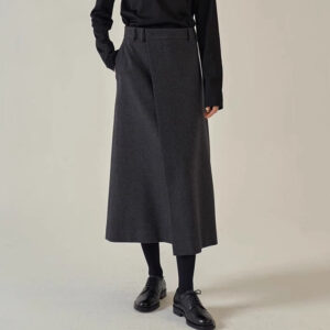 Women's autumn and winter niche mid-length high-waisted wool A-line skirt - Damenbekleidung | Technik & Gadgets