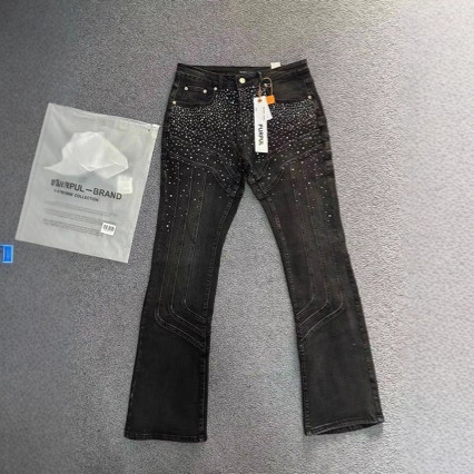 Men's Clothing High End New Style Denim Jeans With Rhinestone Embellishments, Slightly Flared, Full Of Stars, Cool, And Tr...