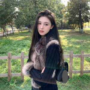 Women's Clothing Furry Winter New Environmentally Friendly Plush Lapel Zipper Slim Fur Top Coat Women - Damenbekleidung