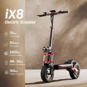 Iscooter IX8 Electric Scooter Adult 2400W 48V 20AH Off-Road E-Scooter 12" - Andere Sportarten | Technik & Gadgets