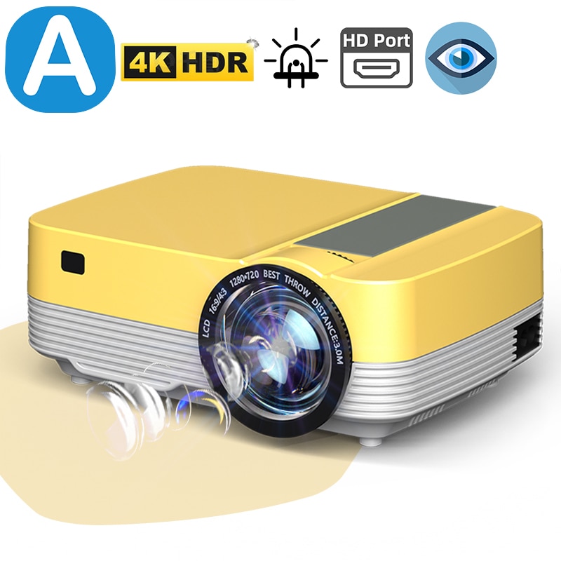 Z6 1280x720P Home Theater MINI Projector Cinema Beamer able Projectors Laser Smart TV For 1080P 4K Video Via HD - Computer