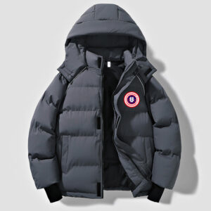 Men's Clothing Couple's Winter Hooded Loose Fitting Versatile US Map Logo Solid Color Windproof And Cold Resistant Cotton ...