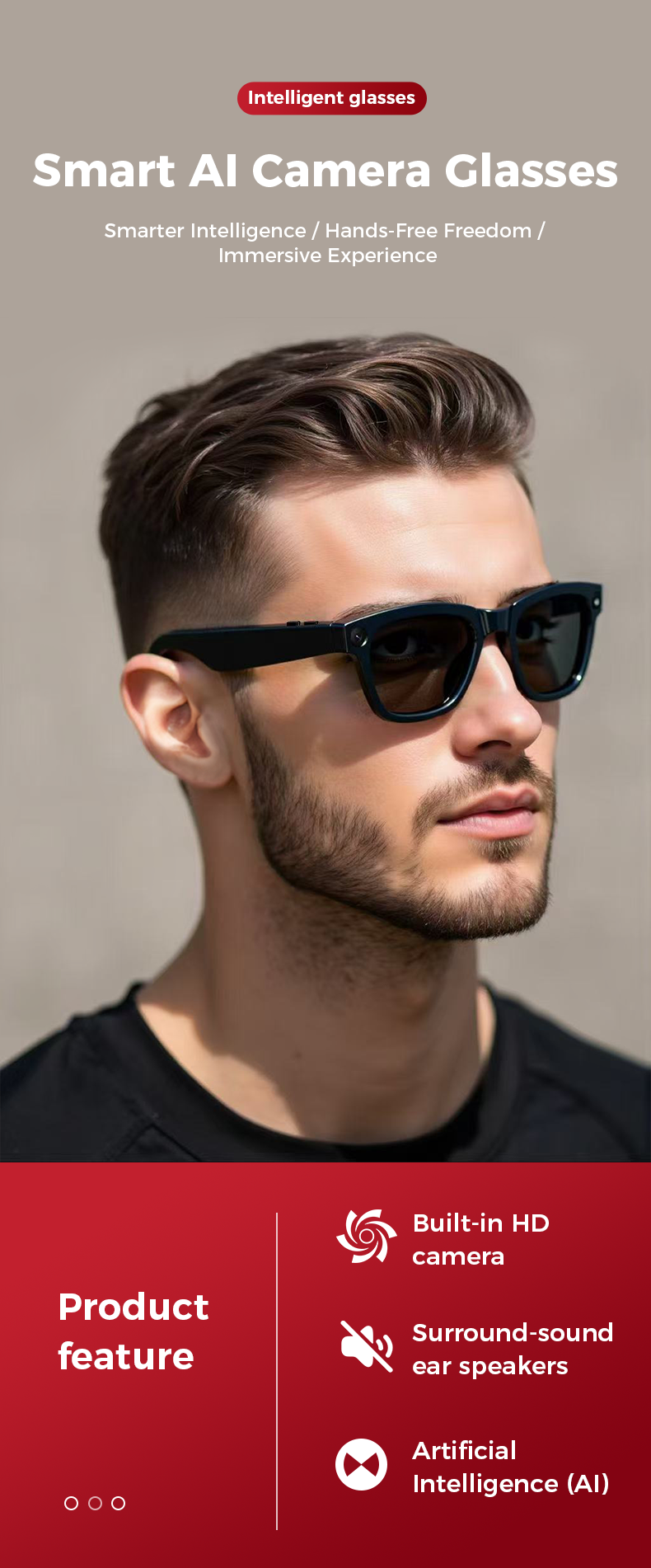 Smart Glasses With 250mAh Battery: 4 Hours Of Music Playback, 2 Hours Of Voice Calls, Fast Charging For Meetings And Prese...