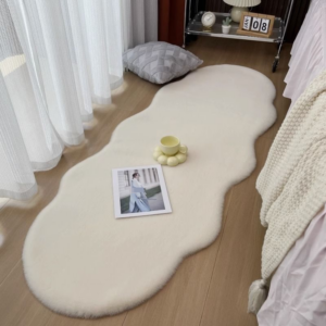 Bedroom Carpet Bedside Rabbit Fur Floor Mat Living Room Cloakroom Blanket Ins Net Red Same Style Thick Plush Blanket - Was...