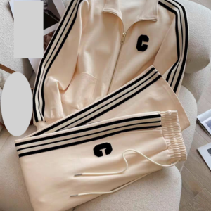 Women's Clothing Black Casual Sports Suit For Women Autumn And Winter Fashionable And Stylish Slim Plus Velvet Zipper Jack...