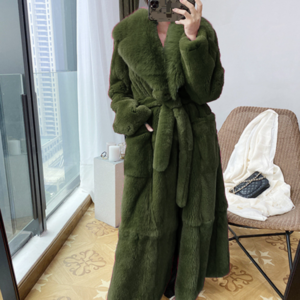 Women's long coat fashion temperament loose plus size cover belly trend. - Damenbekleidung | Technik & Gadgets