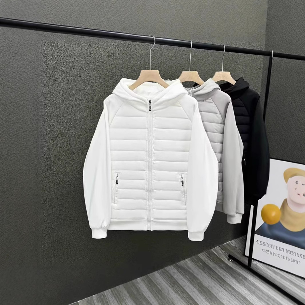 Lightweight Cotton Jacket For Men Autumn And Winter New Style Trendy Brand Plus Velvet Thickened Coat Hooded Double Cotton...