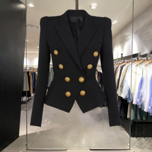 Elegant Slim-Fit Women's Blazer With Double-Breasted Design For Office & Casual Wear​ - Damenbekleidung | Technik & Gadgets