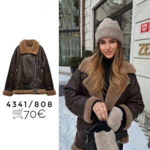Women's clothing style women's fur one-piece multi-zipper versatile long-sleeved jacket - Damenbekleidung