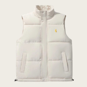 ​Men's Quilted Vest Jacket – Windproof Padded Sleeveless Coat With Fleece Lining, Lightweight Warm Winter Layering For Cas...