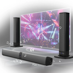 Powerful Soundbar Sound Radio Blaster Bar Audio TV PC Computer Subwoofer Wireless Home Theater Speaker - Computer