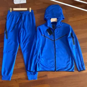 designer ech fleece mens racksuis zipper hooded hoodies jackes and spor pans ses jogger leisure rousers - Herrenbekleidung