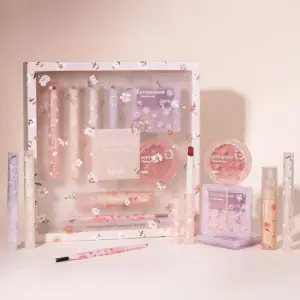 Makeup Sets Lip Gloss Angel Glitter Eyeshadow Palette Set Make Up Lipstick Kit Box Highlight Glitter Powder Blush Cosmetic...