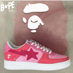 A BATHING-APE Classic Lacquer Leather Double Splicing Trendy Fashion Board Shoes Air Force No.1 Board Shoes Men's And Wome...