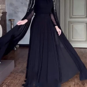 Women's Clothing Muslim Abaya Women's Sequin Dress Suit Chiffon Two Piece Dress Cape Robe - Damenbekleidung