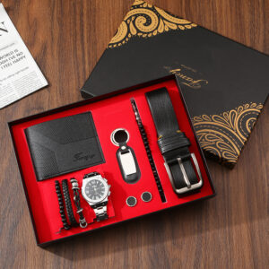 Father's Day Gift Set Company Annual Meeting Gift Customers High End Wallets Belts Watches Gift Sets For Customers - Herre...