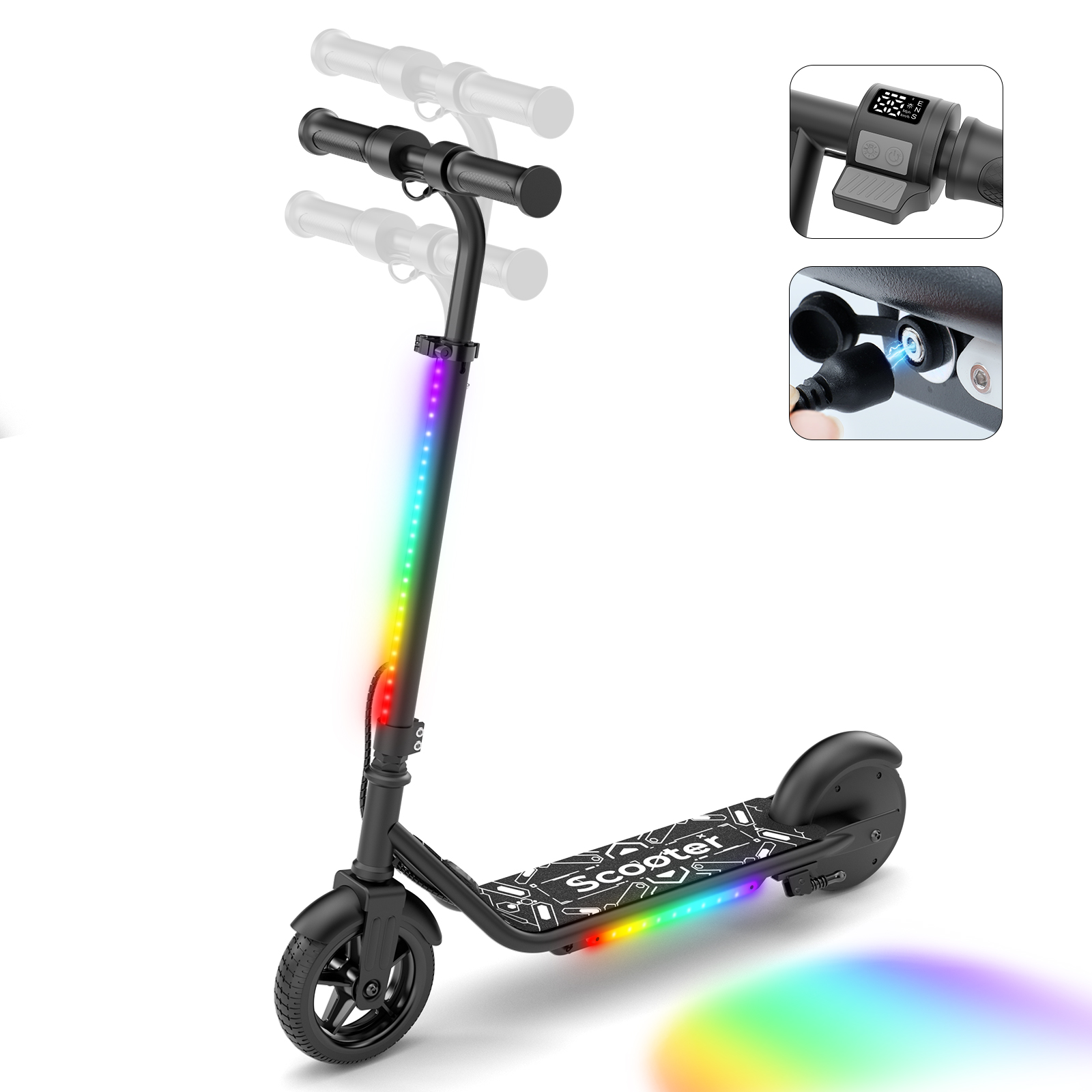 IScooter K2Pro Electric Children's Scooter 150W Motor E-Scooter For Children 6 Inch Solid Tire E Scooters Child Toys Gift ...