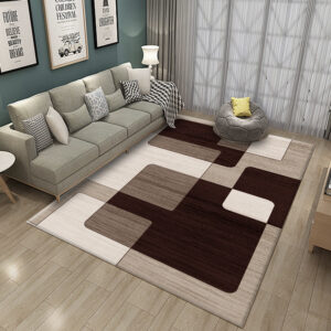 Modern simple Nordic carpet living room bedroom bedside full carpet floor mat Nordic ins geometric home carpet - Waschen &...
