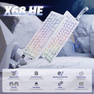 ATTACK SHARK X68 HE Rapid Trigger Mechanical Gaming Keyboard 60% Wired With Adjustable Actuation,Hall Effect Magnetic - Co...