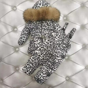 Kids' Clothing Children's Down Jackets Children's Down Jacket Sets Fur Collar Thick Warm Two Piece Set - Kinderkleidung