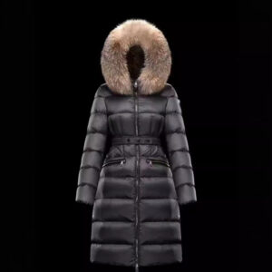 Women’s Clothing Winter New Medium Length Warm jacket Jacket Women’s Coat Hooded Large Fur Collar Fox Over Knee Waist Thickening A Version