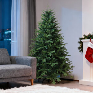 Premium PE+PVC Artificial Christmas Tree, Flocked Snow Effect Holiday Decor For Hotels, Malls & Event Displays​