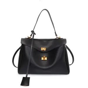 Simple Handbag For Women PU Leather Shoulder Fashion Big Handle Designer Crossbody Bag Daily Lady Shopping Hand Pouch - Ta...
