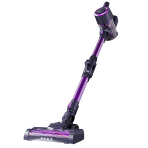 Powerful Cordless Vacuum Cleaner With LED Light, Foldable Tube, 2-in-1 Flat Brush & Blower For Pet Hair, Carpets & Hard Fl...