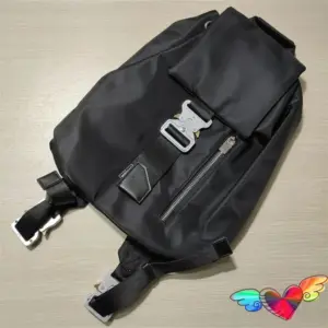 Multifunctional Backpacks Buckle Bag 1017 Women Zip 9SM Tank Quality Siery Men Nylon Metal Bags High 240919 - Taschen