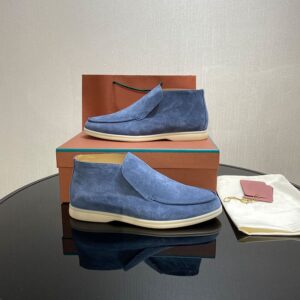 LP Single Shoe Men's 2023 Autumn And Winter One Foot Lazy Soft Sole Casual High Bang Loafers Couple's Style - Schuhe