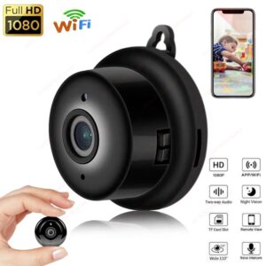 1080P HD Mini Wifi Camera Invisible Espia Cam Smart Home Security IP Webcam Remote Surveillance IR Night Vision Small - Co...
