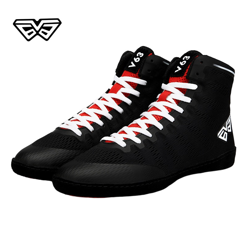 New Boxing Shoes For Men And Women Sanda Fighting Free Fighting Wrestling Shoes Indoor Fitness Comprehensive Training Shoe...