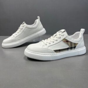 Spring New Leather Fabric Splicing Trendy Fashion Low Top Board Men's Casual White Shoes - Schuhe | Technik & Gadgets