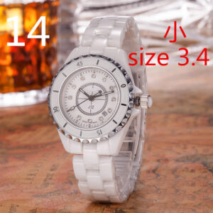 White Ceramic Xiaoxiang J12 Women's Quartz Waterproof Butterfly Buckle Couple Watch - Herrenschmuck | Technik & Gadgets