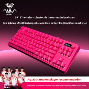 Tarantula S3187 Wireless Three-mode Keyboard Bluetooth Desktop Notebook Mechanical Feel F87 Keys E-sports Game Office - Co...