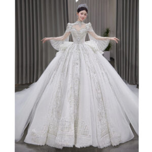 Wedding dress new bride heavy luxury long tail white high end main yarn - Damenbekleidung | Technik & Gadgets
