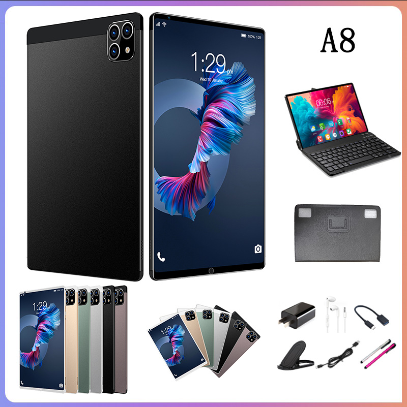 8 Inch Android Tablet With IPS HD Screen, Bluetooth, Dual SIM, GPS, And Voice Calling - MTK Quad-Core Processor, 16GB Stor...