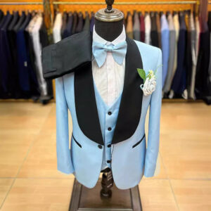 Men's Clothing British Style Men's Slim Suit Three Piece Suit Single Row One Button Side Open Double Fork - Herrenbekleidung