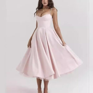 Feng 2024 Summer New Women's Fashion Double Layer Lace Strap Sexy Slim Fit Wooden Ear Edge Dress for Women - Damenbekleidung