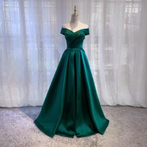 One Shoulder Satin Evening Dress, Slim Fit, Show Thin, Chorus Performance, Celebrity Banquet, Annual Meeting Host, Bride T...