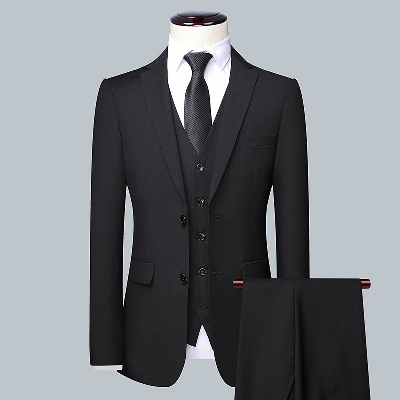 Men's Clothing2024 new business casual professional suit tailored men's suit three-piece suit group purchase suit groomsm...